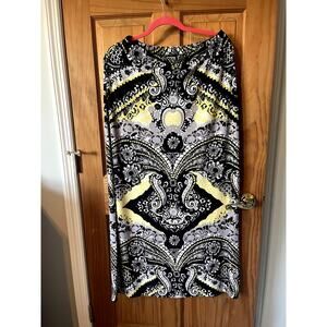 Cato Maxi Skirt, yellow black gray,‎ size M